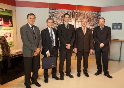 from left: Prof. dr. Milan Čerček, Simon Webster, Dr. Bostjan Koncar, Dr. Tomaž Boh, Dr. Ivan Skubic